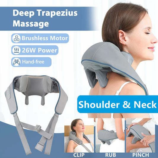 Brushless Neck & Shoulder Massager for Deep Trapezius Relief