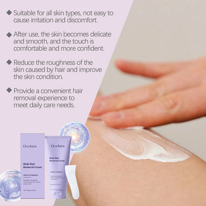 Painless Hair Removal Cream - Gentle Depilatory for Smooth Skin
