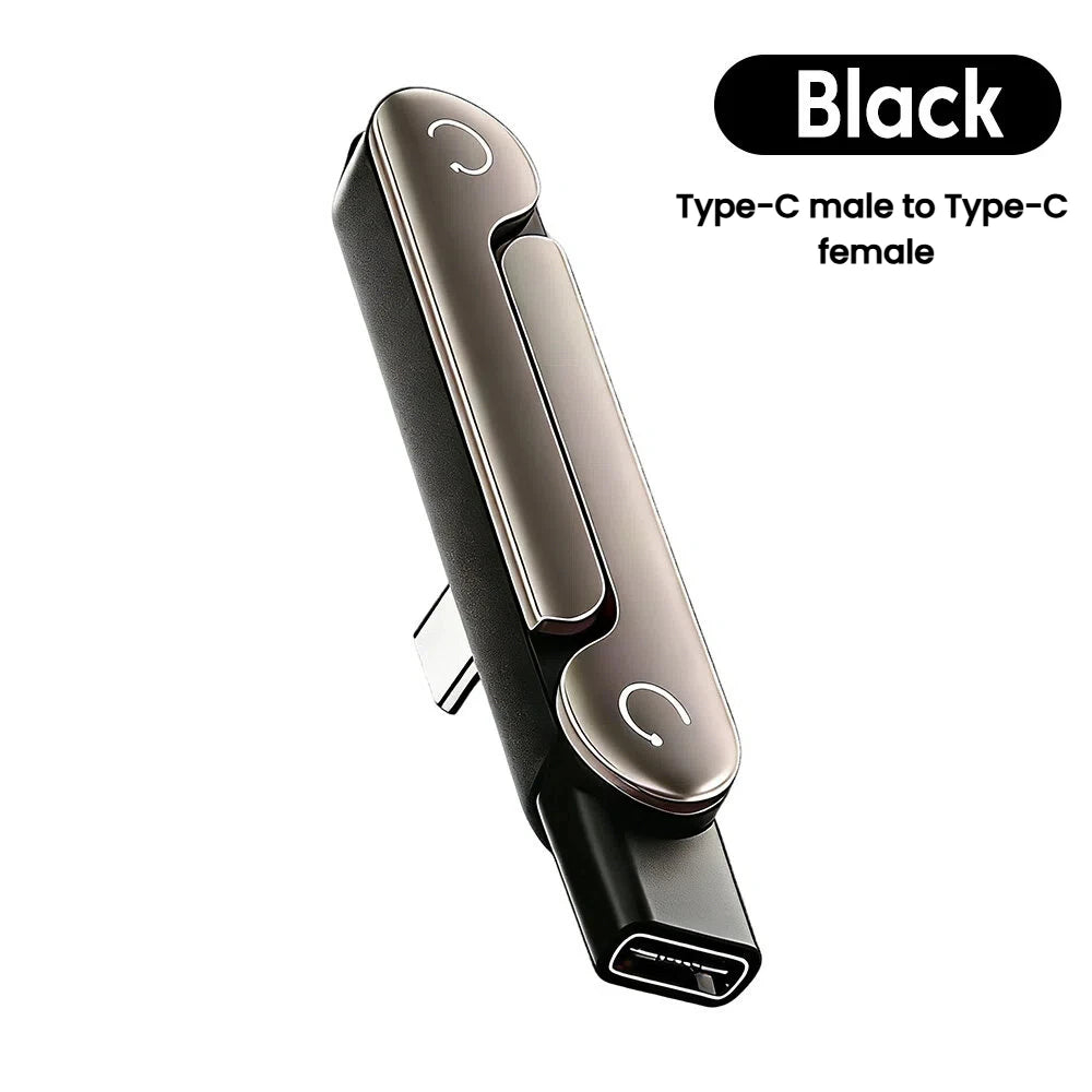 240W USB-C to USB-C Fast Charging Adapter with Built-in Phone Stand - 17