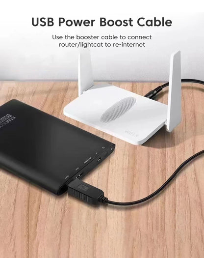 USB to 12V DC Power Boost Cable for WiFi Routers, Modems & Fans