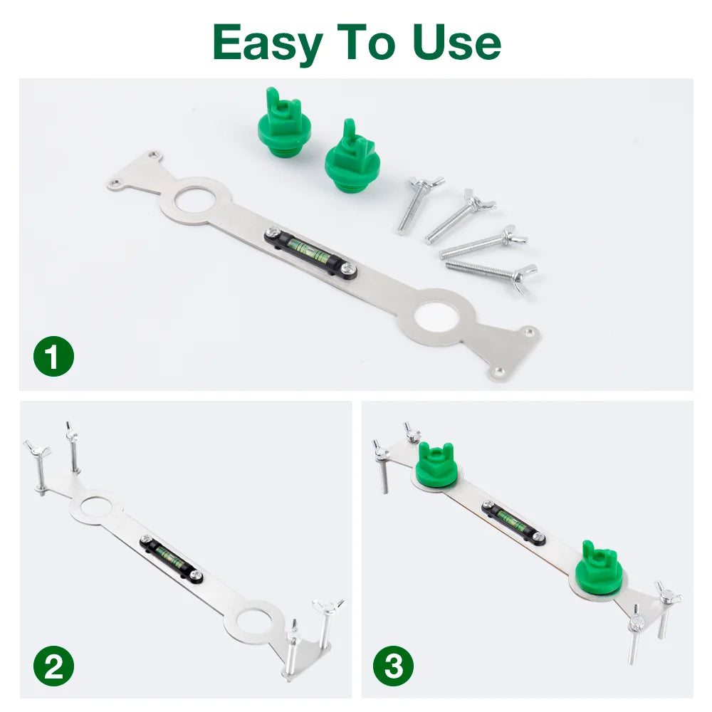 Stainless Steel Water Pipe Leveler with Bubble Level Indicator - Plumbing Tool