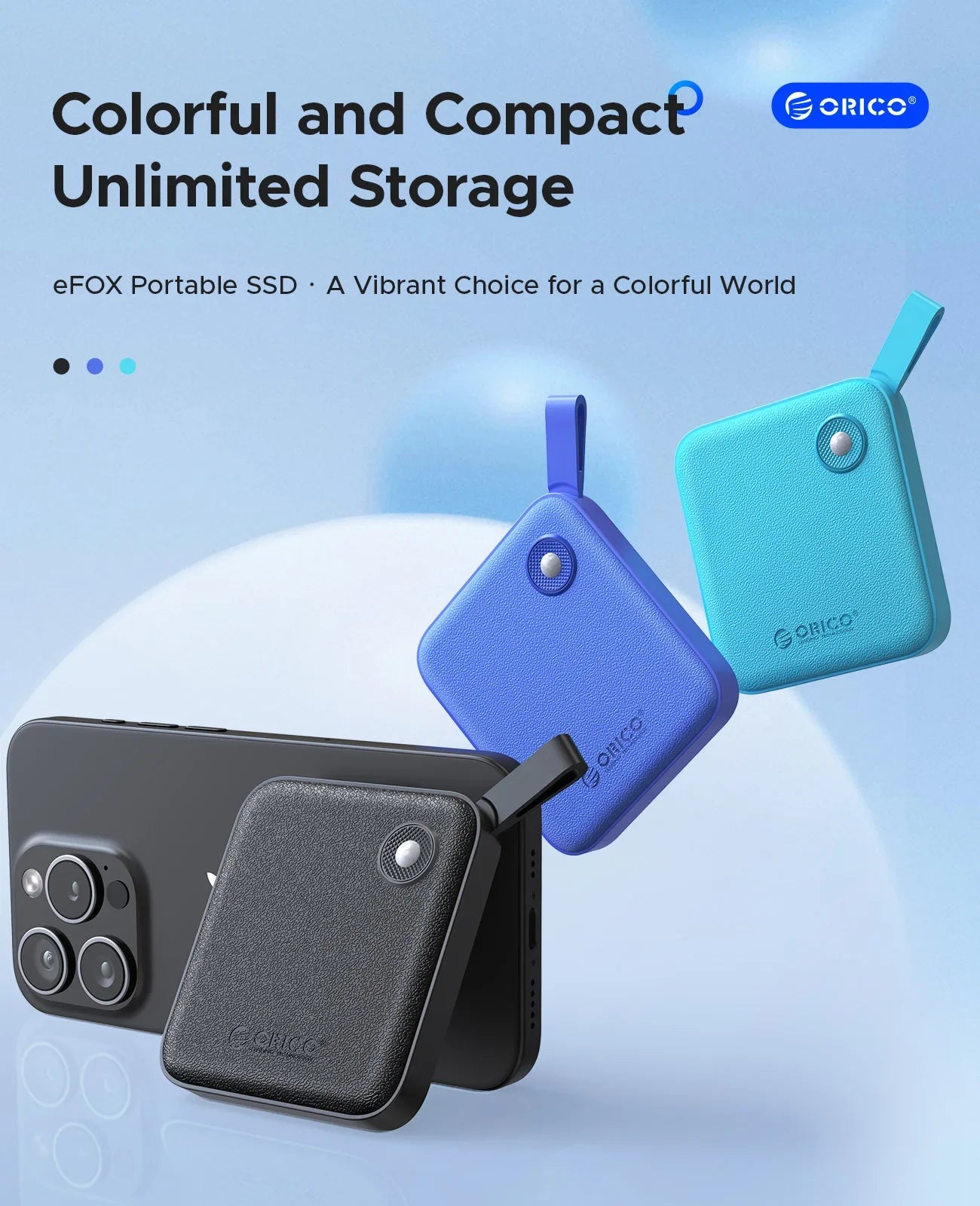 ORICO Portable SSD 560MB/s External Hard Drive for iPhone 15, Mac, PC - 2