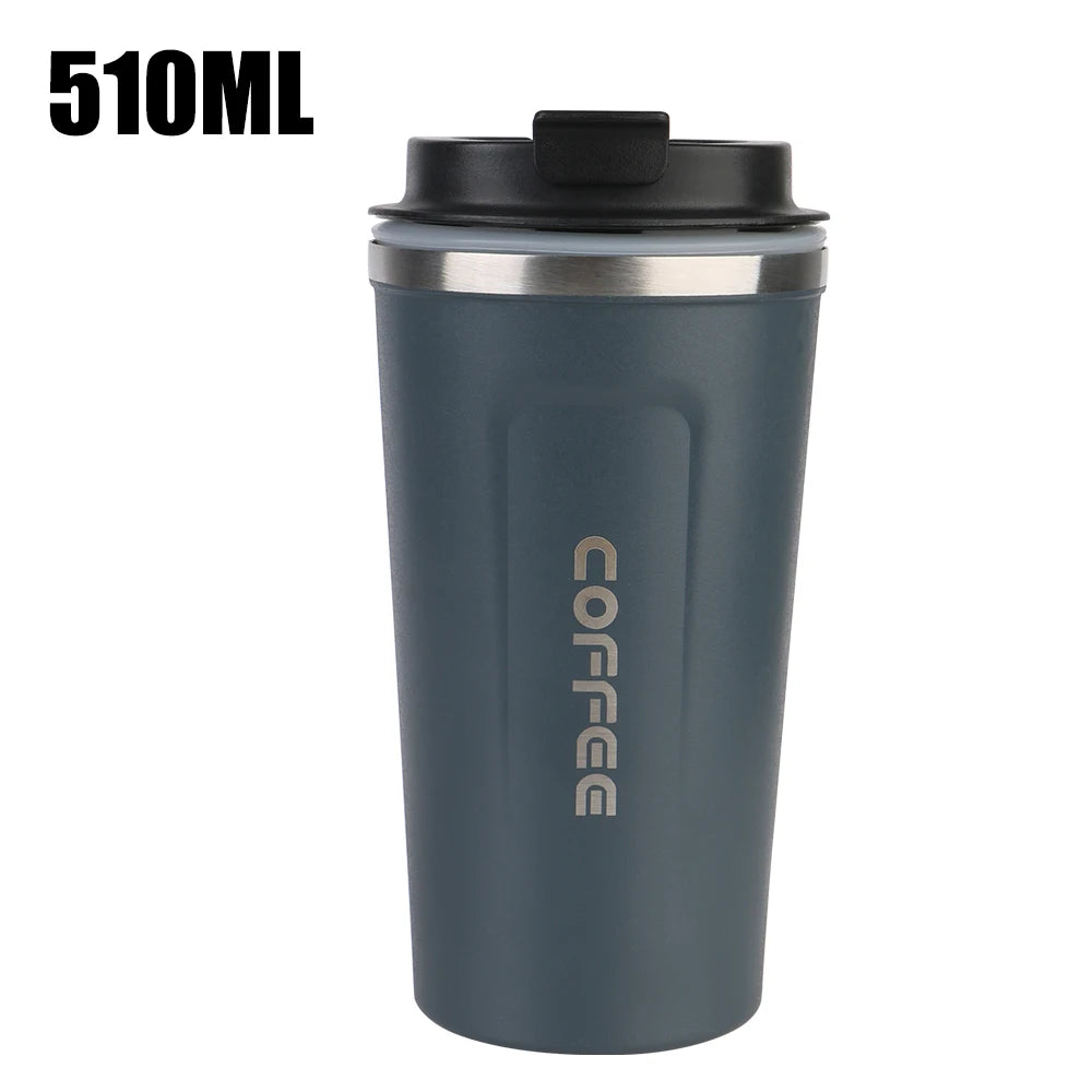 Insulated Stainless Steel Travel Mug - Leak-Proof Coffee Cup 380/510ml