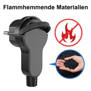 Ultra-Thin Folding Flat Plug 4000W - Space Saving Wall Power Connector