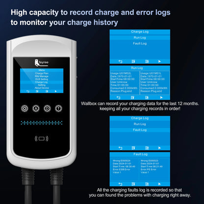 Type 2 EV Charging Station - Smart 22kW Wallbox with App & Load Balancing