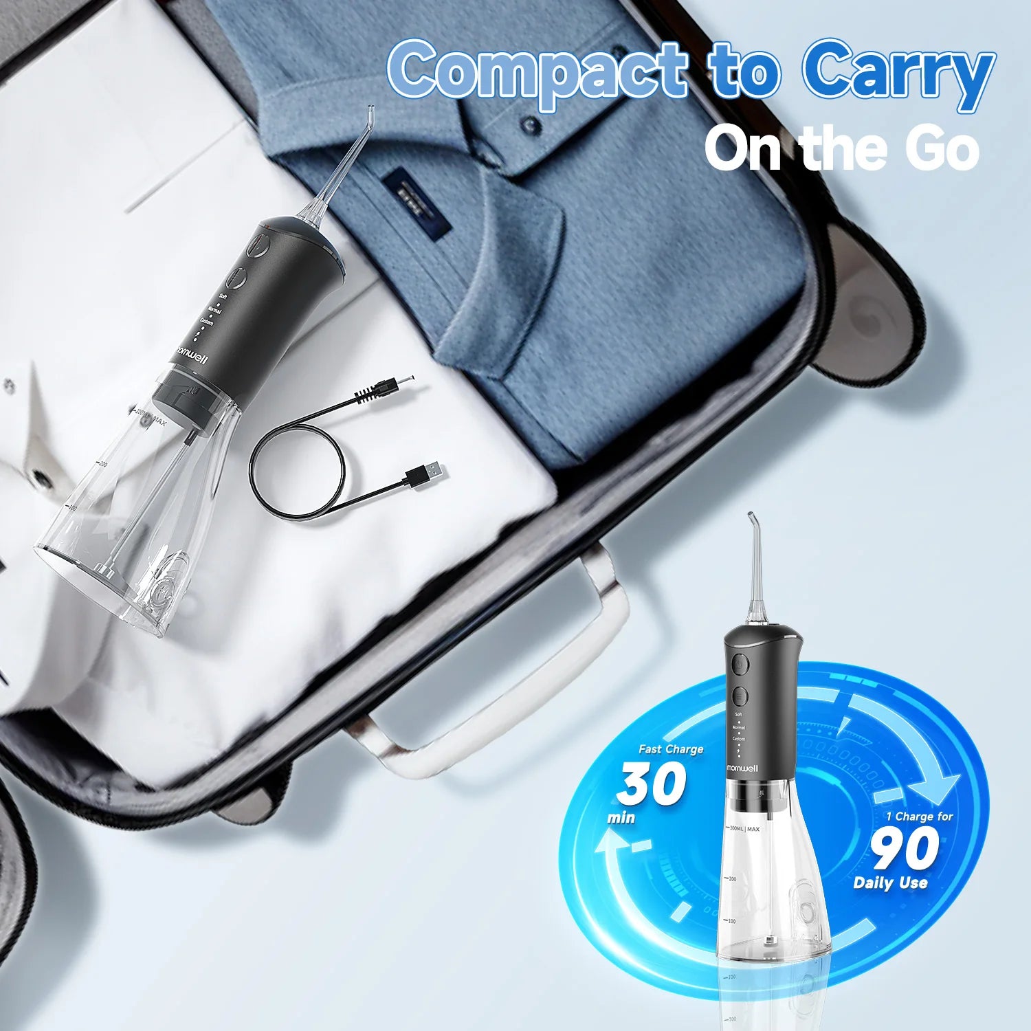 Portable Electric Nasal Irrigation & Oral Irrigator Combo Set - 13
