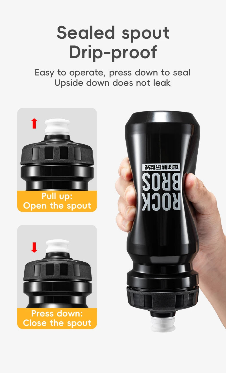 ROCKBROS 600ML Squeeze Sports Water Bottle for Cycling & Outdoor Activities - 14