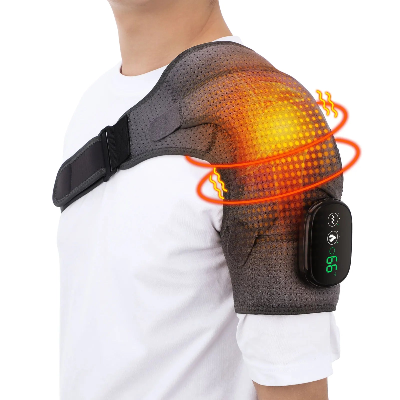 Heated Joint Massager Brace for Shoulder Knee Elbow - 9