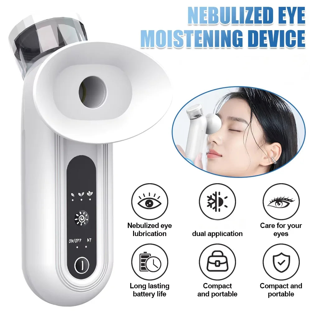 Portable Eye Mist Sprayer - Moisturizing Steam Device for Dry Eyes & Facial Care