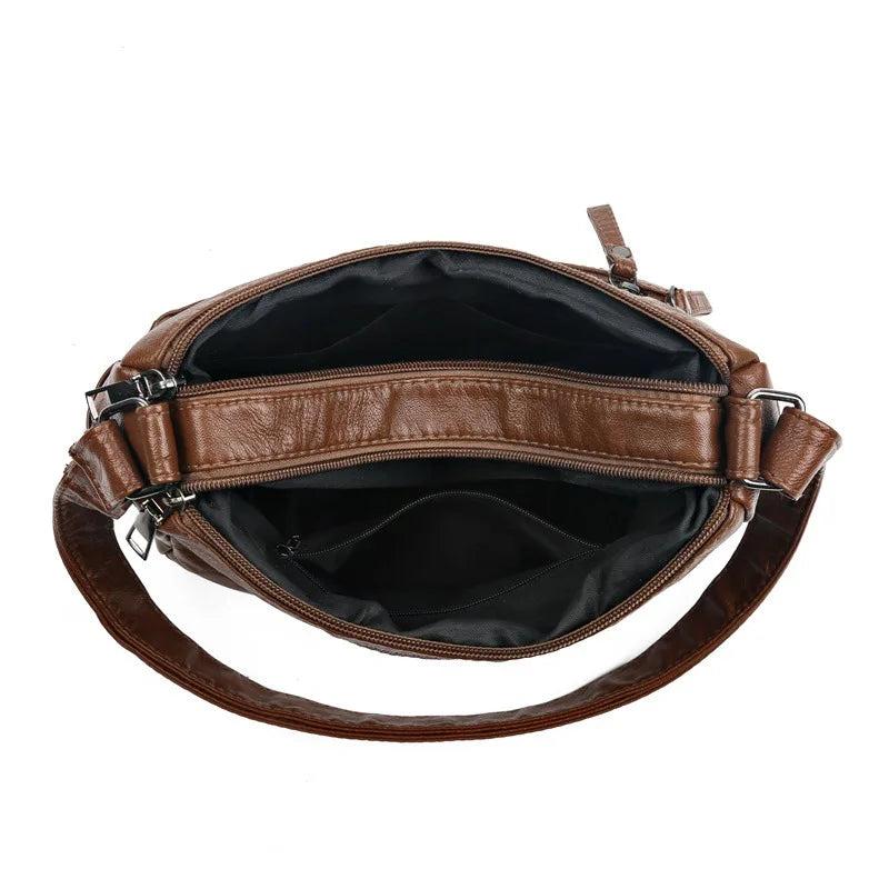 Luxury Vintage PU Leather Handbag