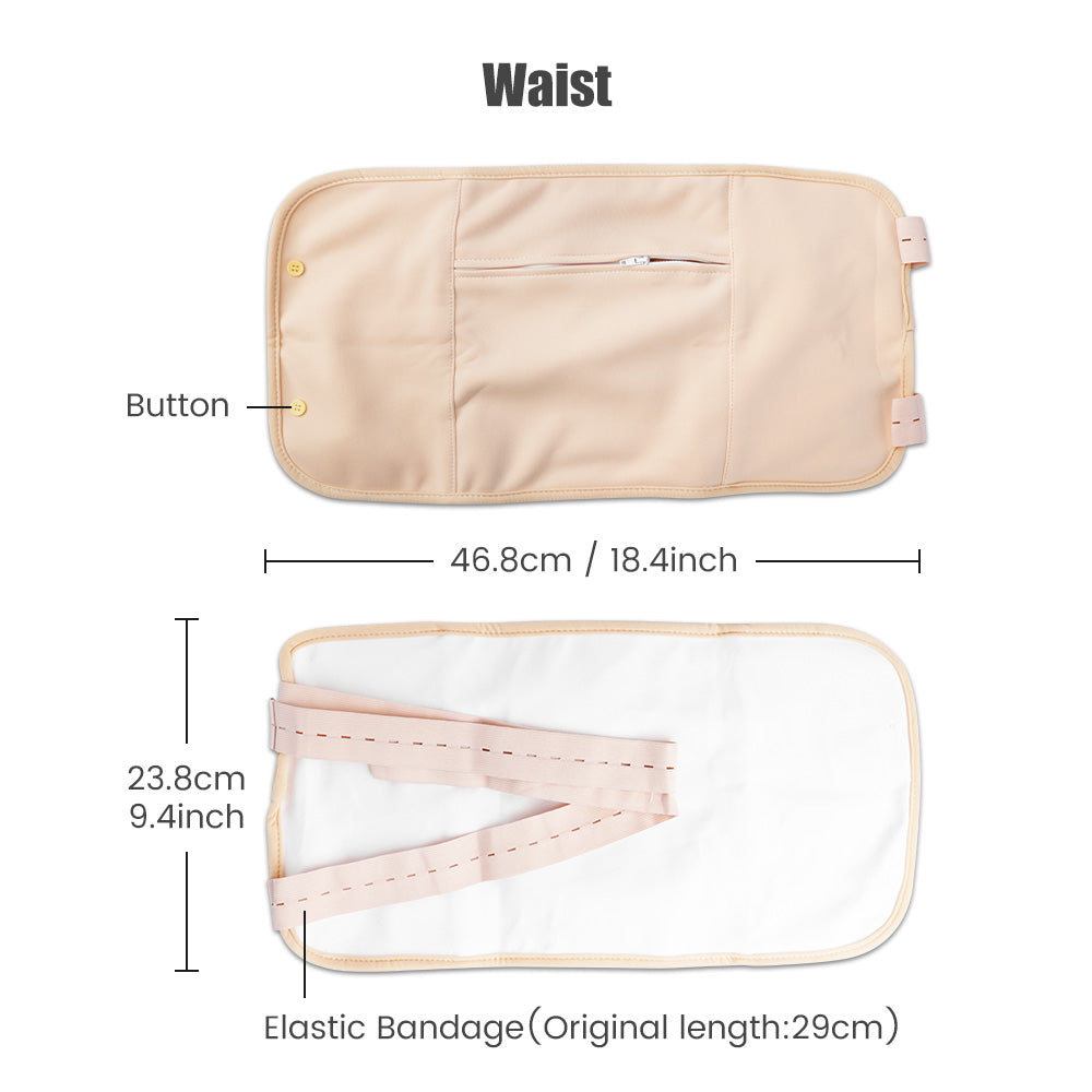 Reusable Organic Cotton Castor Oil Pack Wrap with Adjustable Strap