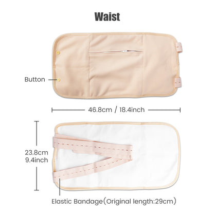 Reusable Organic Cotton Castor Oil Pack Wrap with Adjustable Strap