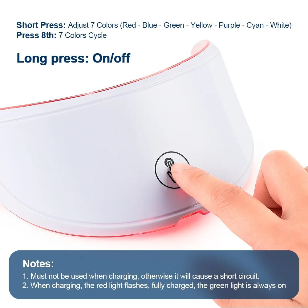 7-Color LED Neck Mask - Anti-Wrinkle & Skin Firmin...Mask - Anti-Wrinkle & Skin Firming - 16
