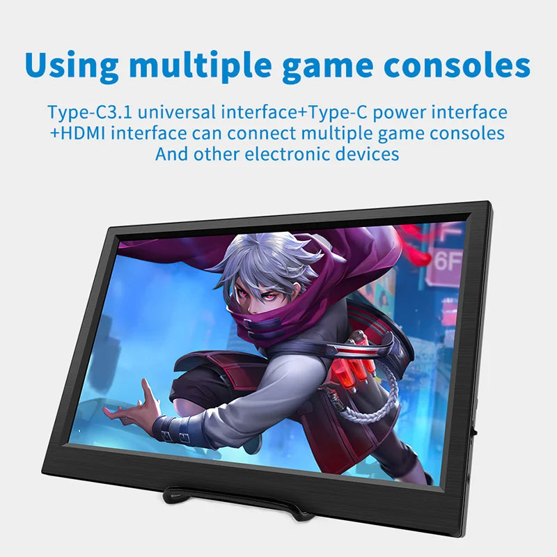 11.6" Portable IPS Monitor - Full HD Laptop Second Screen for Gaming & Work