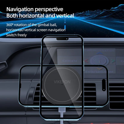 30W Magnetic Fast Wireless Car Charger Holder for iPhone 12-16 Series
