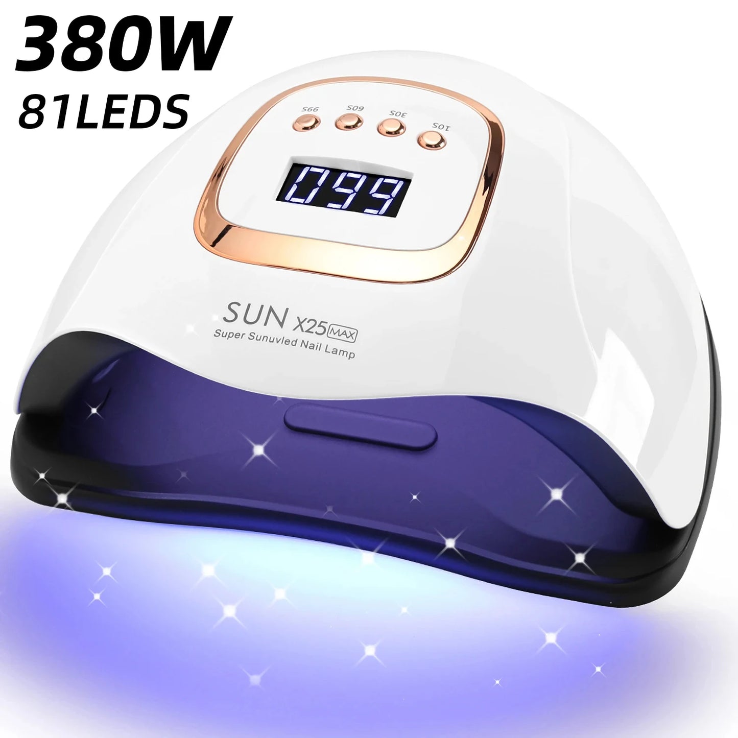 Professional UV LED Nail Lamp - 81 LEDs Gel Polish Dryer