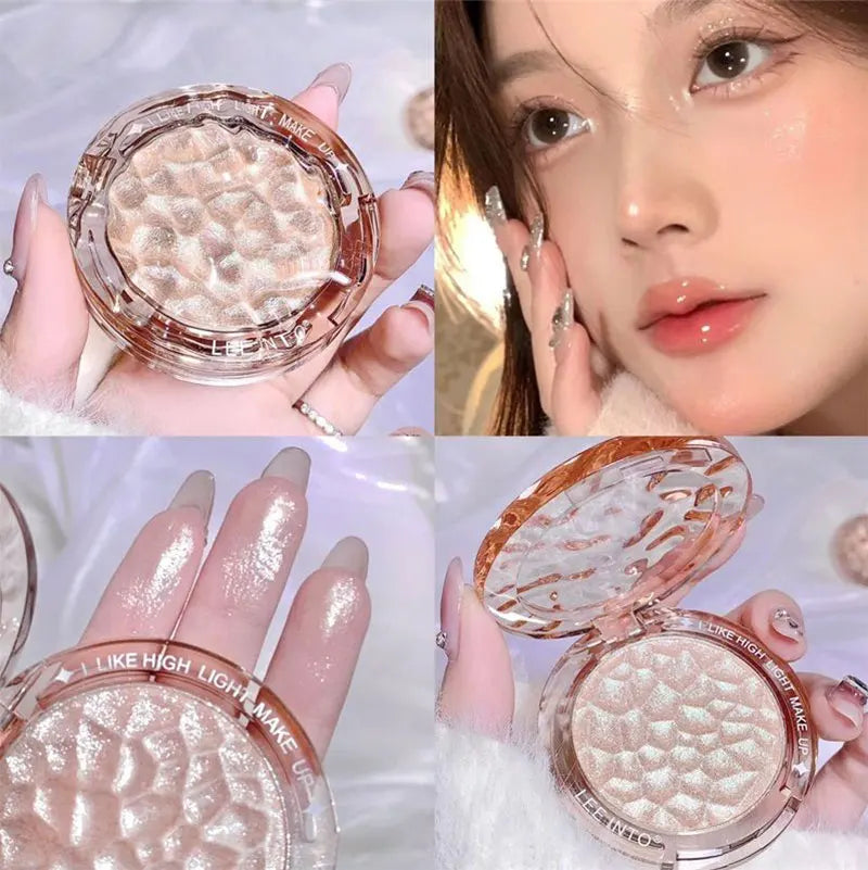 Shimmer Glow Highlighter & Contour Palette - Long-Lasting Radiant Finish - 23