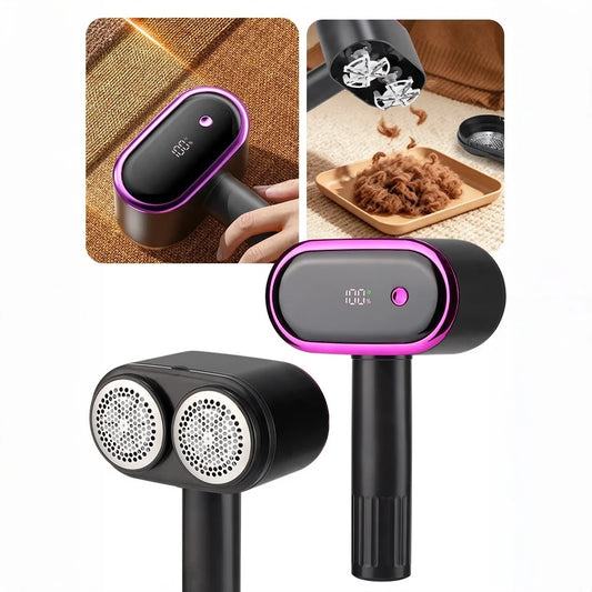 Electric Fabric Shaver - Portable Lint Remover with 5-Speed LED Display