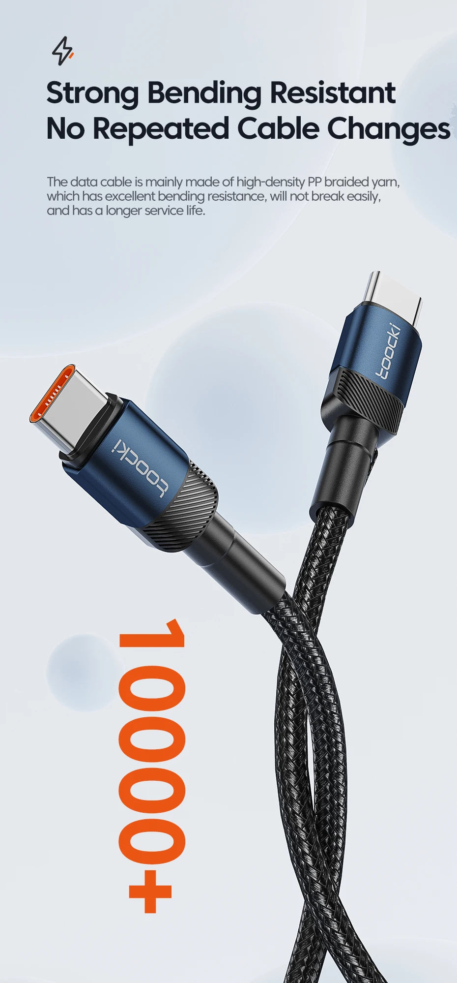 100W USB-C to USB-C Fast Charging Cable - 5A Power Delivery Cord