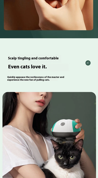 Electric Pet & Human Scalp Massager - Deep Tissue Kneading Tool
