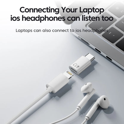 Lightning to USB-C Adapter - High-Speed Audio & Data Converter