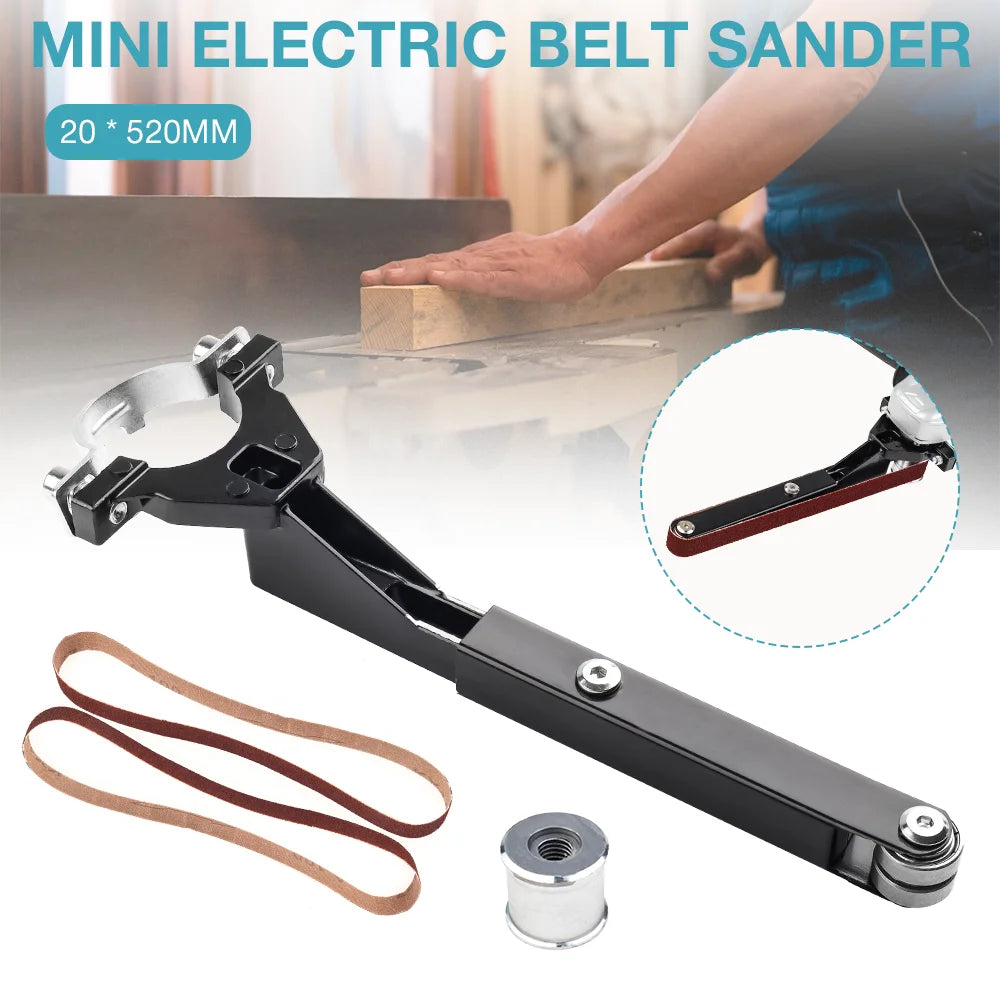 Angle Grinder to Belt Sander Adapter - Sanding Belt Attachment for Wood & Metal