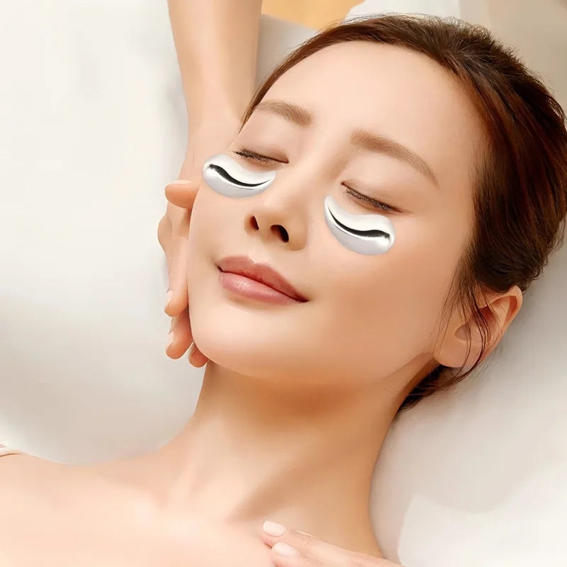 Stainless Steel Cooling Eye Pads for Puffy Eyes & Dark Circles - 5