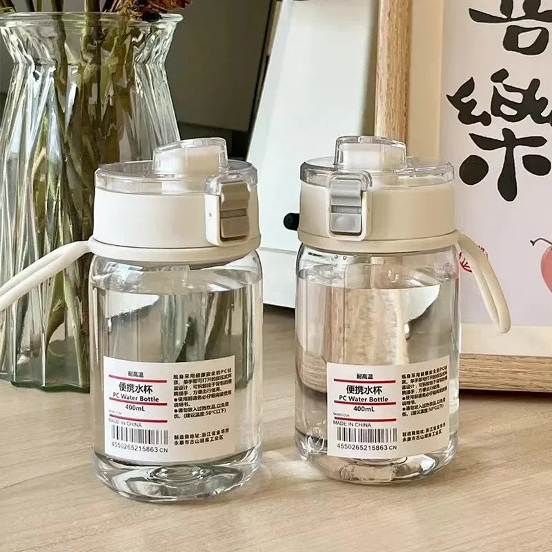 Clear Motivational Sports Water Bottle with Time Scale & Tea Infuser - 13