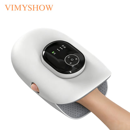 Electric Hand Massager with Finger Stretching & Heat Therapy