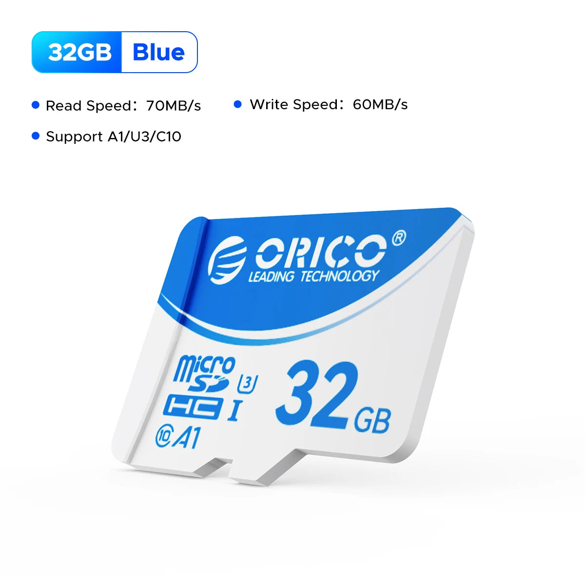 ORICO 128GB Micro SD Card - High-Speed UHS-I V30 for 4K Video & Cameras - 19