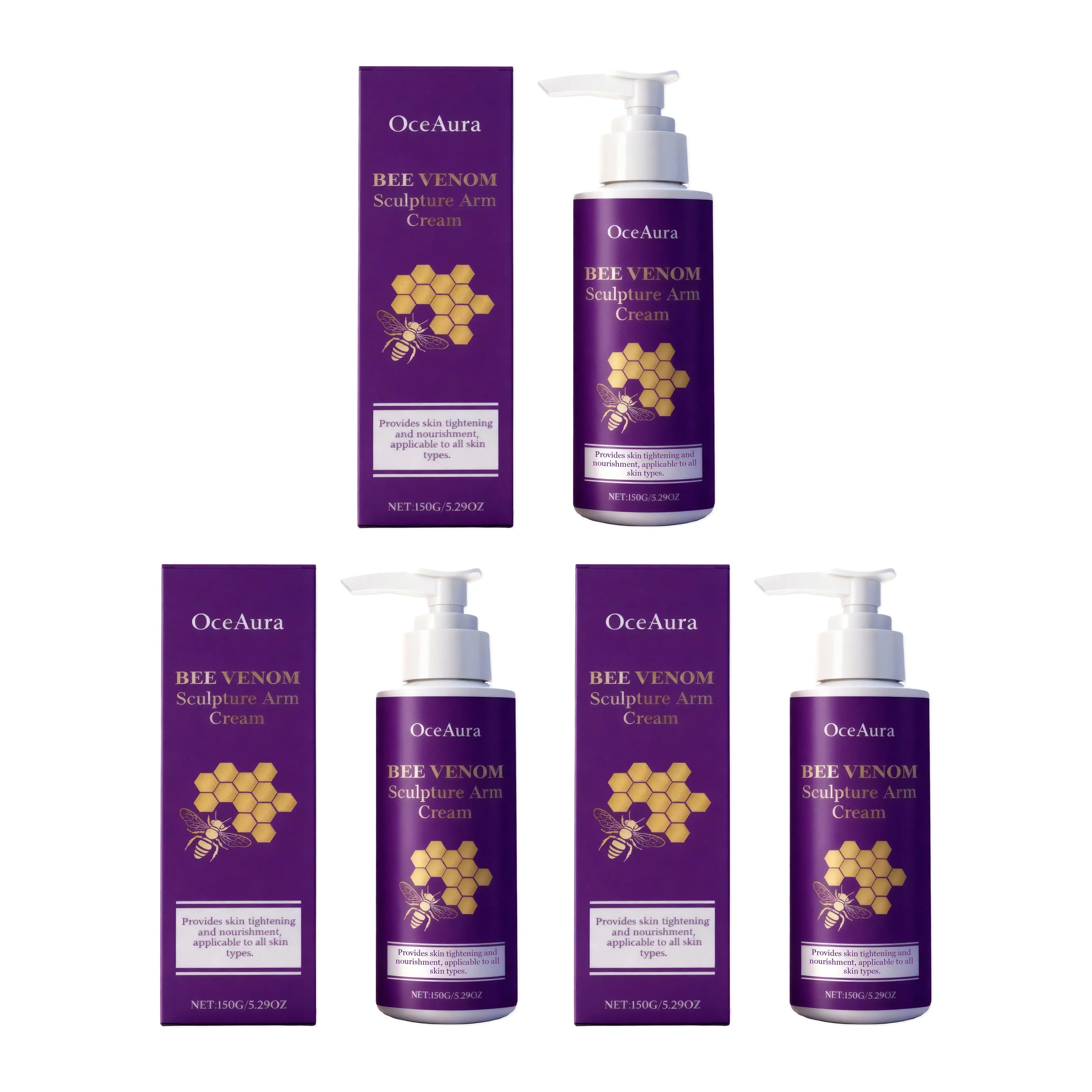 Bee Venom Firming Arm Cream - Anti-Sagging Body Sculpting & Moisturizing Lotion - 15