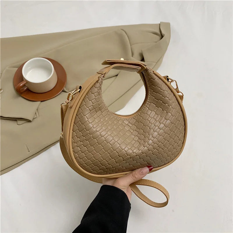 Luxury Half Moon Shoulder Bag