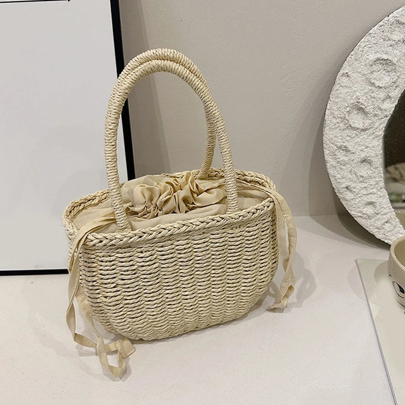Luxury Handmade Straw Tote