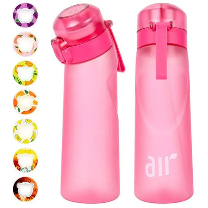 800ml Fruit Scented Water Bottle with Flavor Pod & Straw - Leak Proof