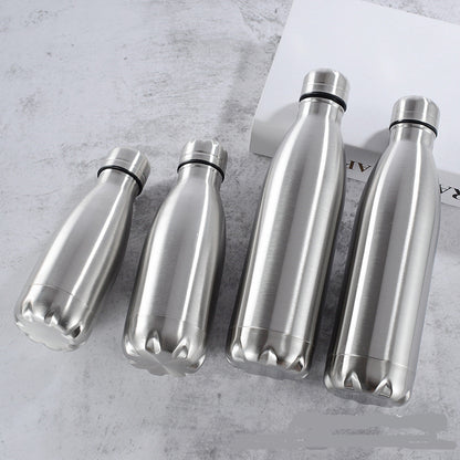 Premium Stainless Steel Reusable Water Bottle - Leak-Proof Sports Flask