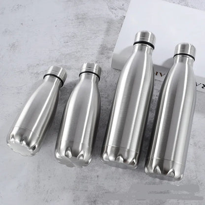 Premium Stainless Steel Reusable Water Bottle - Leak-Proof Sports Flask
