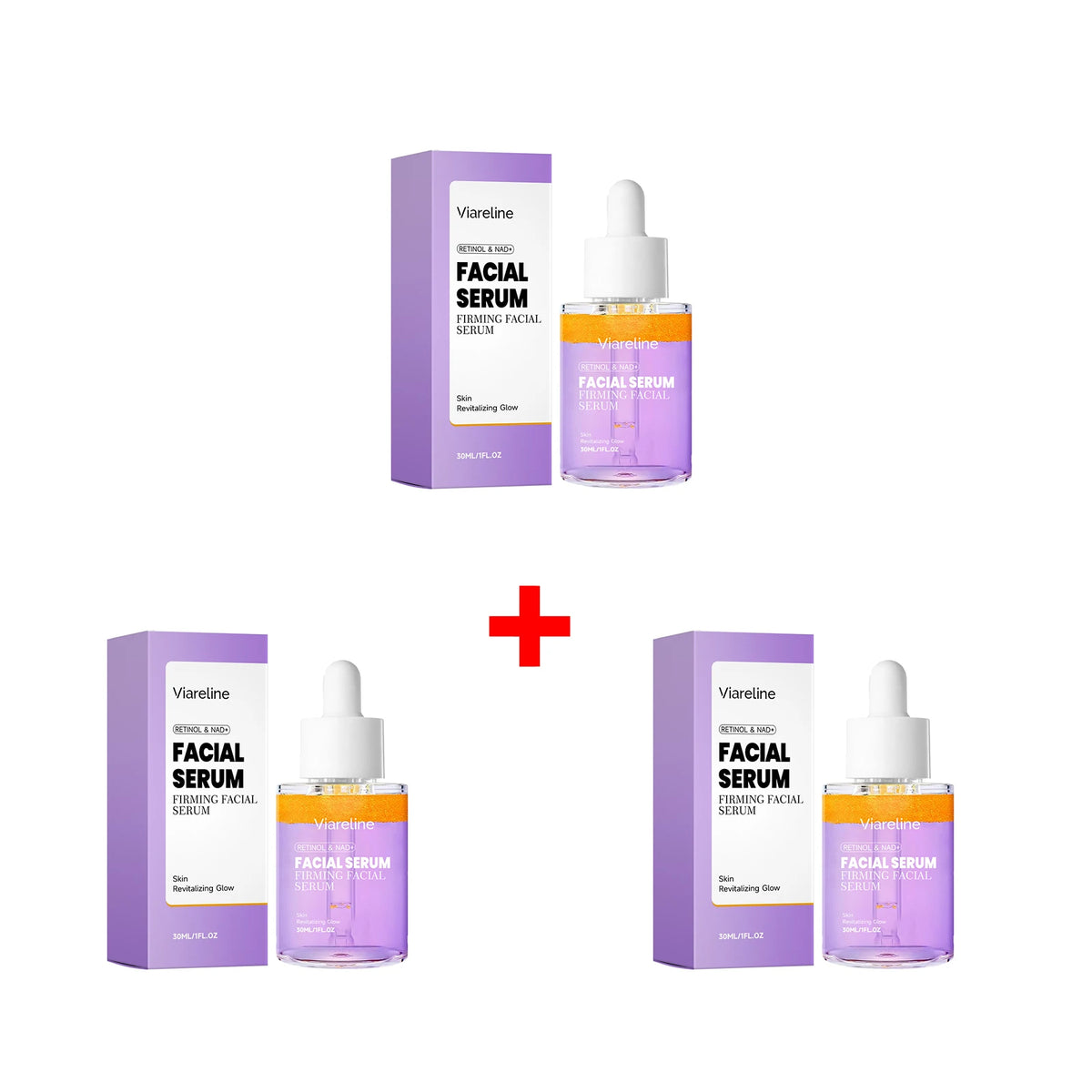 Retinol & NAD+ Firming Facial Serum - Anti-Aging Skin Lifting & Brightening Treatment