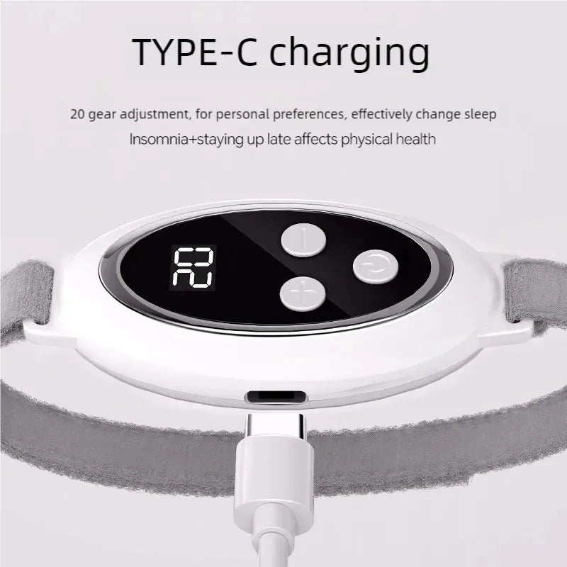 Handheld Sleep Aid Device - Portable Microcurrent Insomnia & Anxiety Relief Massager