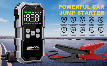 7000A Portable Car Jump Starter with 150PSI Air Compressor & Power Bank