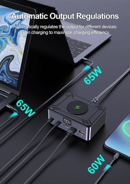 205W GaN Desktop Fast Charger - 6-in-1 USB-C PD Multi-Port Charging Station