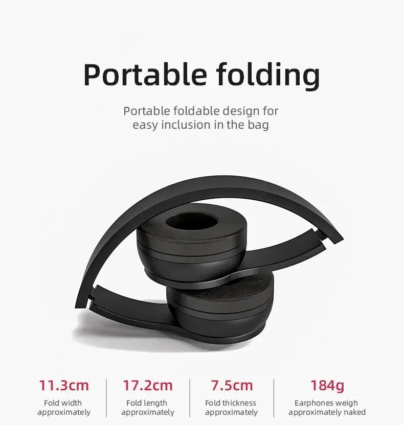 P47 Wireless Bluetooth 5.0 Foldable Stereo Gaming Headset - 11
