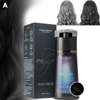 Natural Hair Dye Shampoo for Gray Hair - 10-Minute Color & Repair (200ml)
