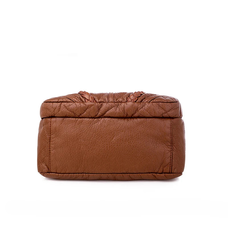 Luxury Vintage Leather Bucket Bag