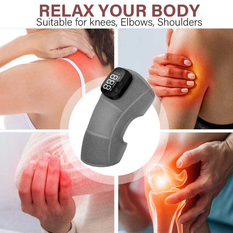 3-in-1 Cordless Joint Massager with Heat and Vibration for Knee, Shoulder, and Elbow - 10