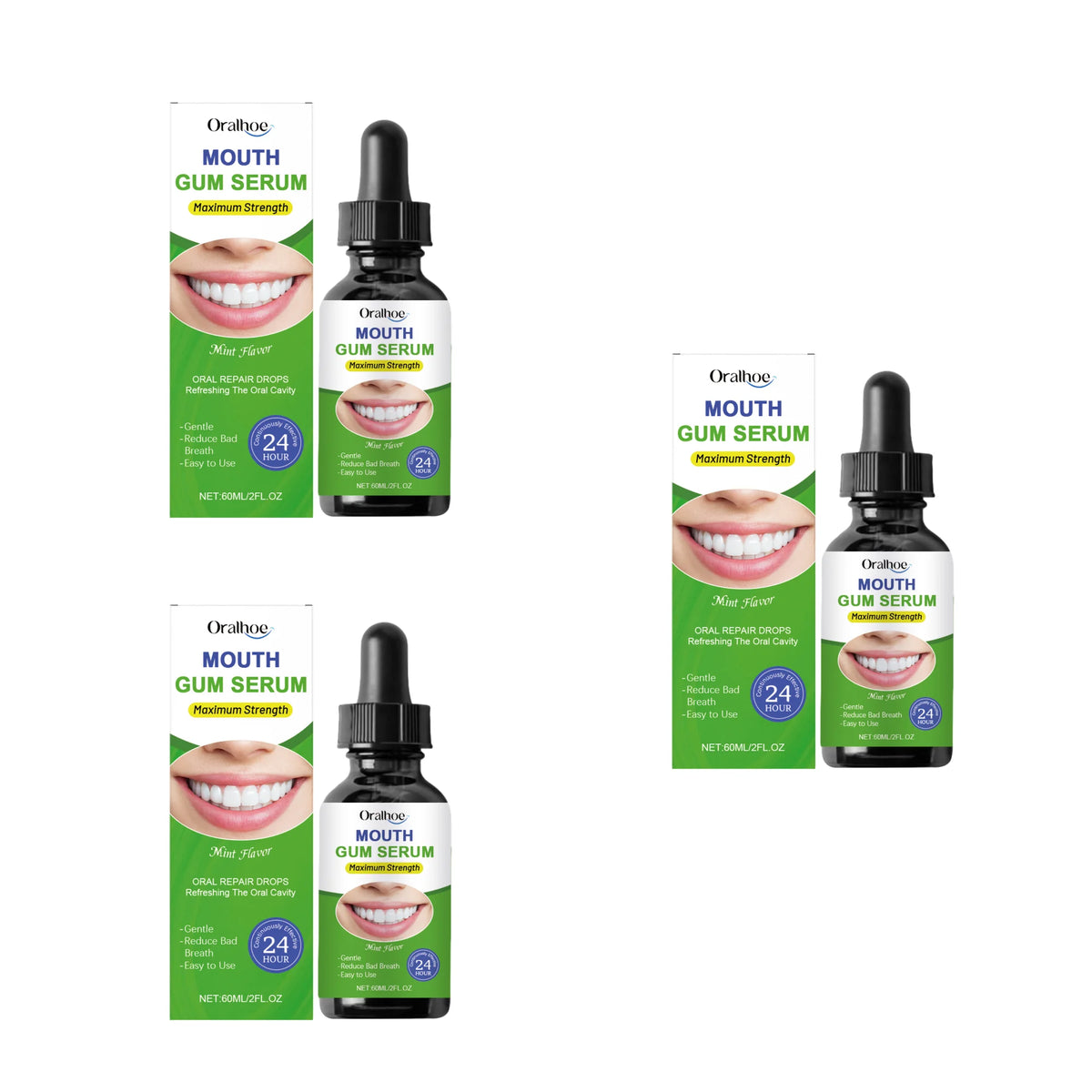 Herbal Oral Gum Repair Drops - Fresh Breath & Teeth Cleansing Treatment