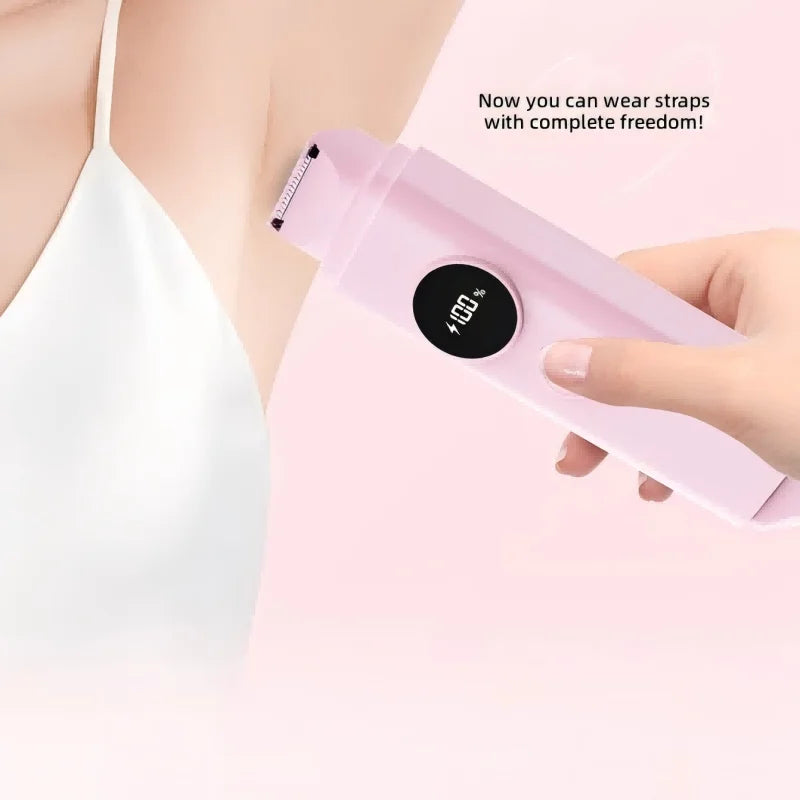 2-in-1 Electric Hair Removal Shaver - Waterproof Painless Trimmer for Face & Body - 6