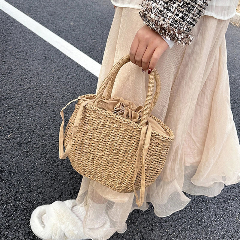 Luxury Handmade Straw Tote