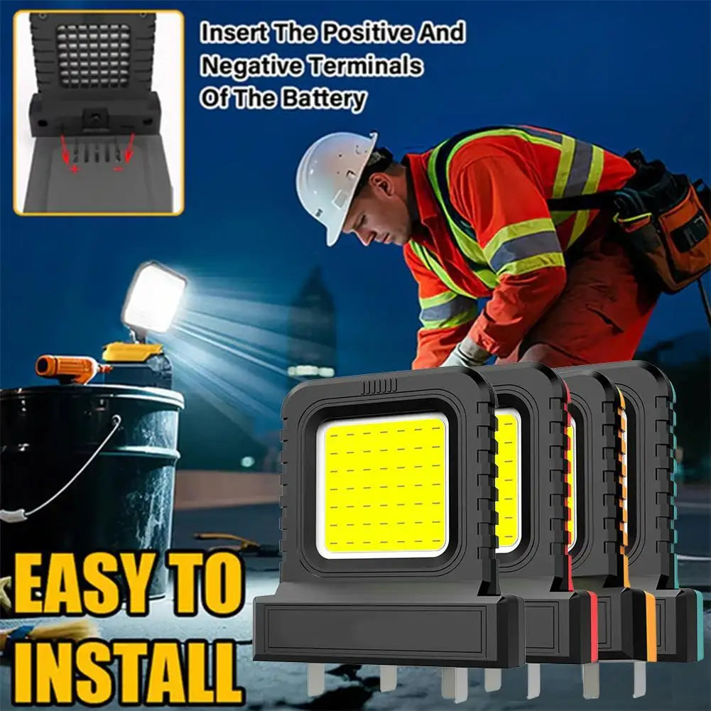 21V Portable LED Work Light for Power Tool Batteries - 12