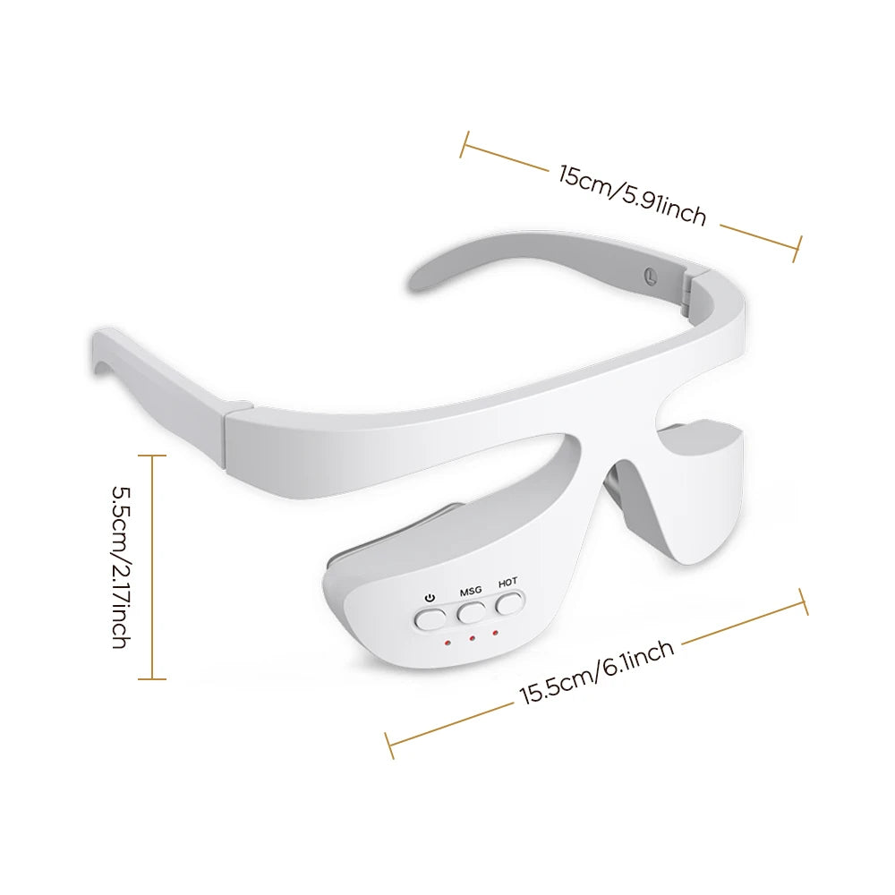 3D LED Red Light Eye Massager with Vibration for Dark Circles & Fatigue Relief - 22