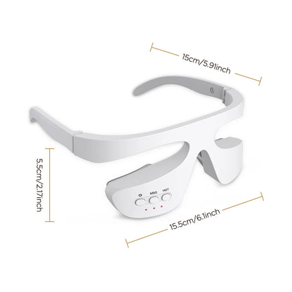 3D LED Red Light Eye Massager with Vibration for Dark Circles & Fatigue Relief